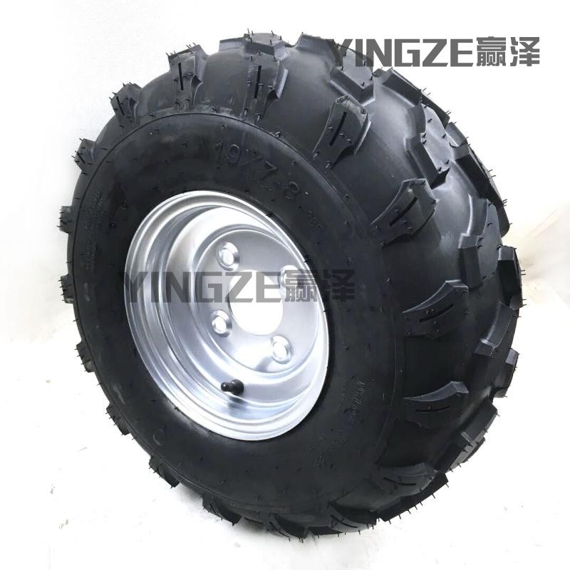 改装高尔夫三轮四轮车卡丁车19X7-8寸真空轮胎对角101.6孔距轮毂