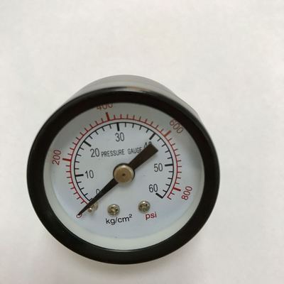 轴向压力表 直径40mm 压力60kg 800psi 1mpa=10kg=145psi ZG1/8