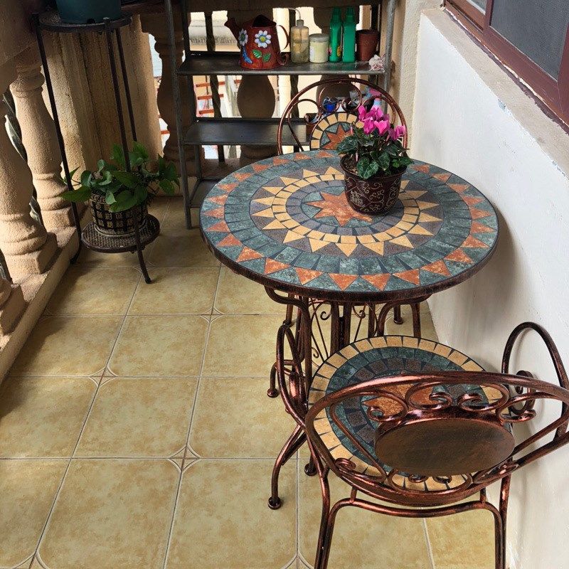 铁艺阳台桌椅庭院户外露台室外花园休闲喝茶圆桌子椅子组合三件套,居家布艺,桌椅脚套/桌脚垫,淘宝优惠券,粉丝福利购,淘宝优惠卷