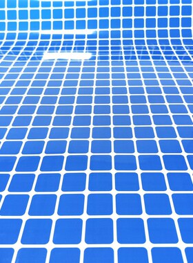 马赛克蓝色3公分鱼缸背面贴纸海鲜池水族箱装饰材料现货批发