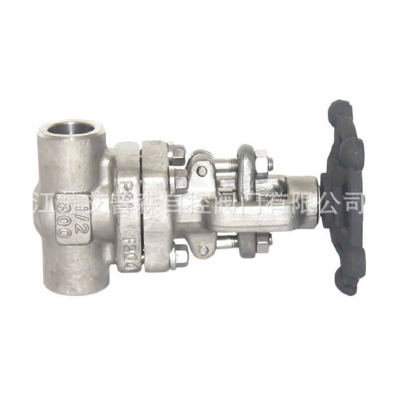 F304高压J/Z11H-16C/25C焊接螺纹锻造截止阀304锻钢高温截止阀