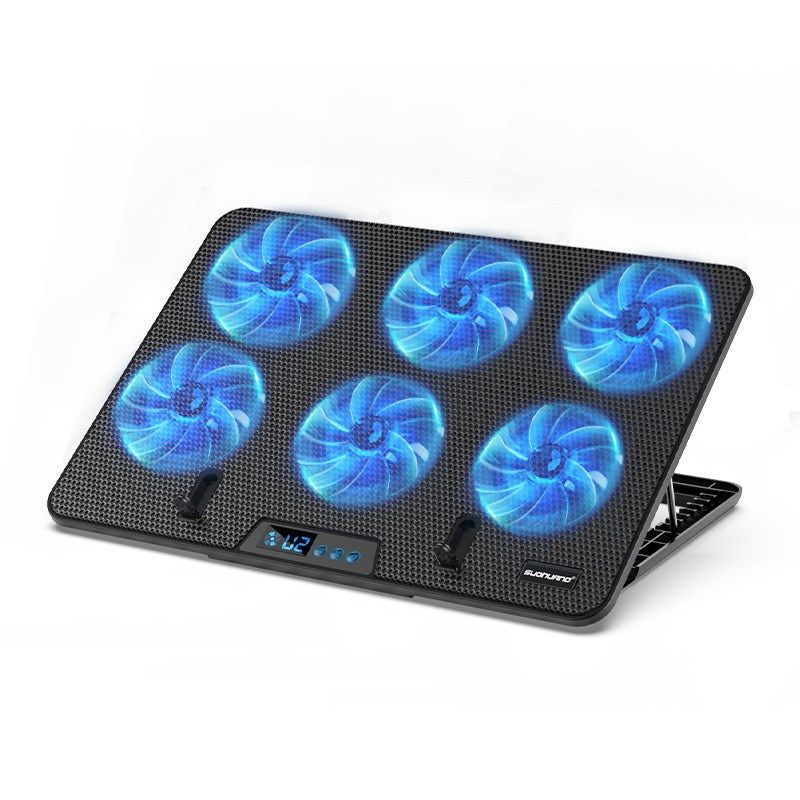 索皇X6笔记本散热器底座液晶数显屏幕手提电脑可调速静音通用