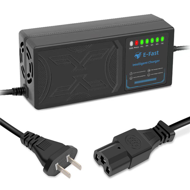 48V32AH电动车充电器 反接保护温度保护充满关机 7灯显示电量