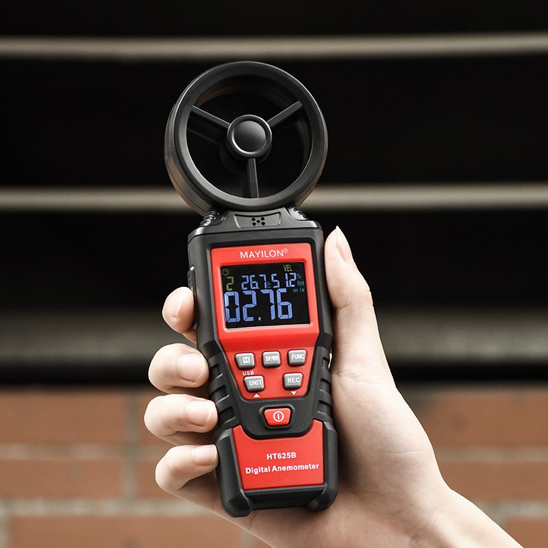 麦仪龙风速仪风速计可测风速风量温度湿度手持式风速仪HT625A/HT6