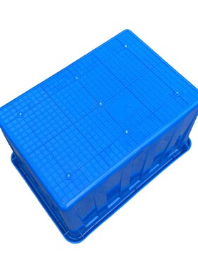 全新PE塑料水箱160L水箱红色长方形可带盖745*540*445塑料周转箱