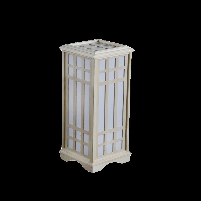 新款中式婚庆道具原木灯光方柱路引婚礼现场迎宾舞台装饰布置摆件