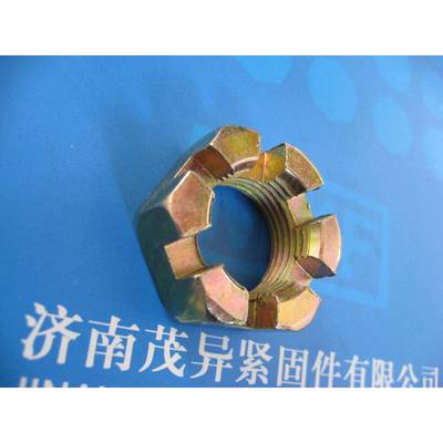 精制美制ZUM六角1开薄母BS7槽螺68