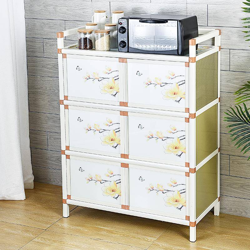 8V柜碗厨房用餐边柜无品牌/组储装收纳柜铝合金置物柜家茶水柜简