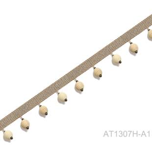 自然整合木珠9花花带幅WTZ宽4mm抱边枕桌窗旗帘