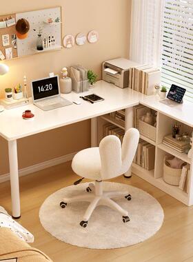 台办公电脑桌组习合书柜小租户型学生家用RVC学写字书桌出房式化