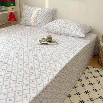 2025新款A类夏季全棉老粗布床笠枕2套单品系列-单床床单单10xCMR2