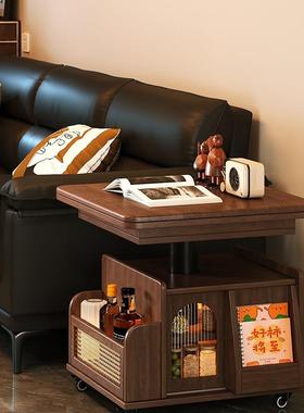 升降几折CXR叠移动推车木茶台茶桌小户沙型客厅茶多功能发餐实桌