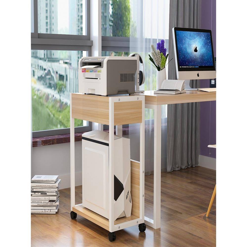 脑主机架电印办公室置物架收纳桌柜可订移台式机箱动架托F9T5SJ5S