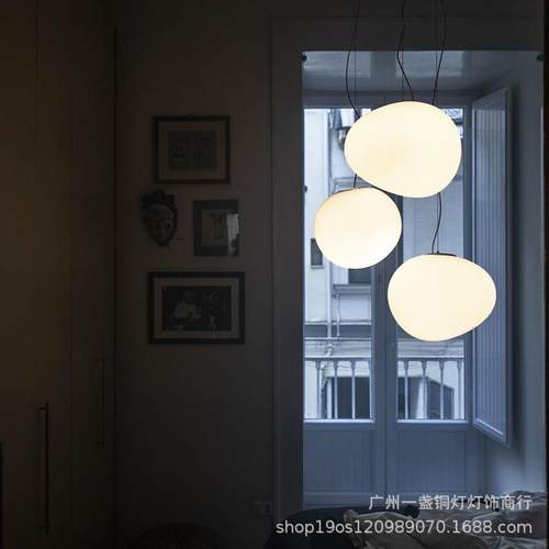 意大利鹅蛋鹅卵石室灯LOF厅T挑高DD-0002客厅复式灯楼梯吊卧床头
