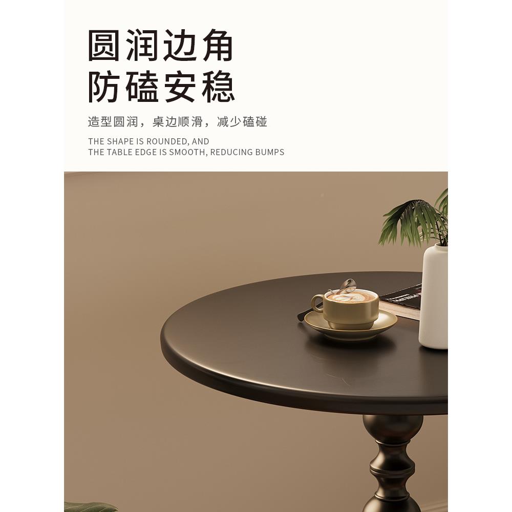 轻奢床几沙发边客厅家用小茶几桌边复古角几铁艺头F77T68JJ置物阳