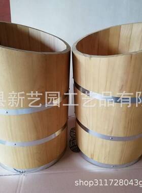 超市木桶米桶水果筐旧粮木桶桶实木空口做木杂五谷杂87558粮储存