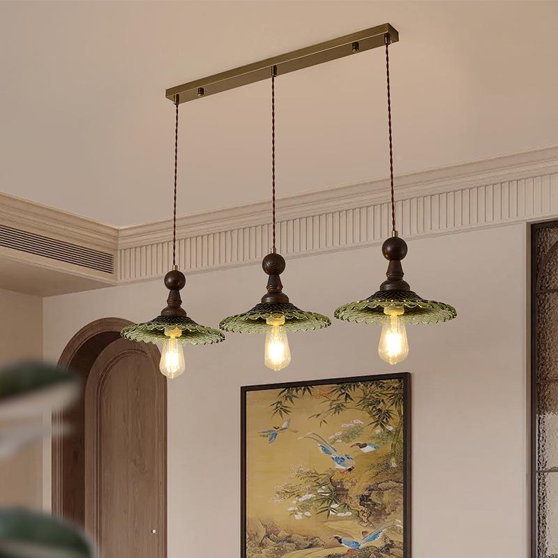 法式中复古厅吊灯三头餐创意个吧YSL-3709台饭厅性餐桌灯具田古园