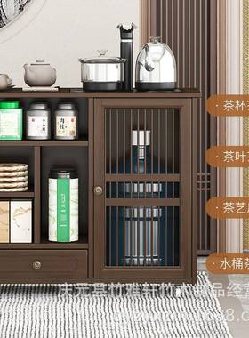 柜茶水水柜新茶中式客厅家实木用办公室茶台茶边QT-168CS柜移动餐