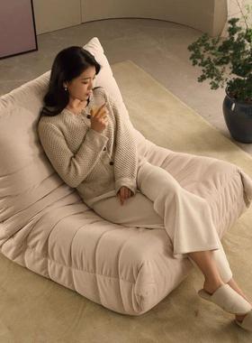 网红毛毛闲发虫懒人沙休躺椅阳代台卧室现简约客厅可躺可睡单REH