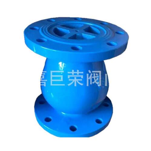 HC42X-10Q静音向法兰止回阀立式止回阀球墨铸铁消声止逆阀
