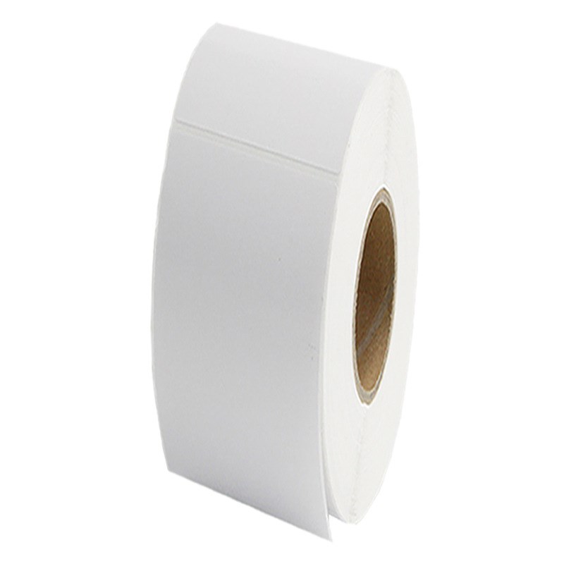 铜版纸不干胶60*180竖版190条码标签纸空白碳带打印贴纸6*18 19cm