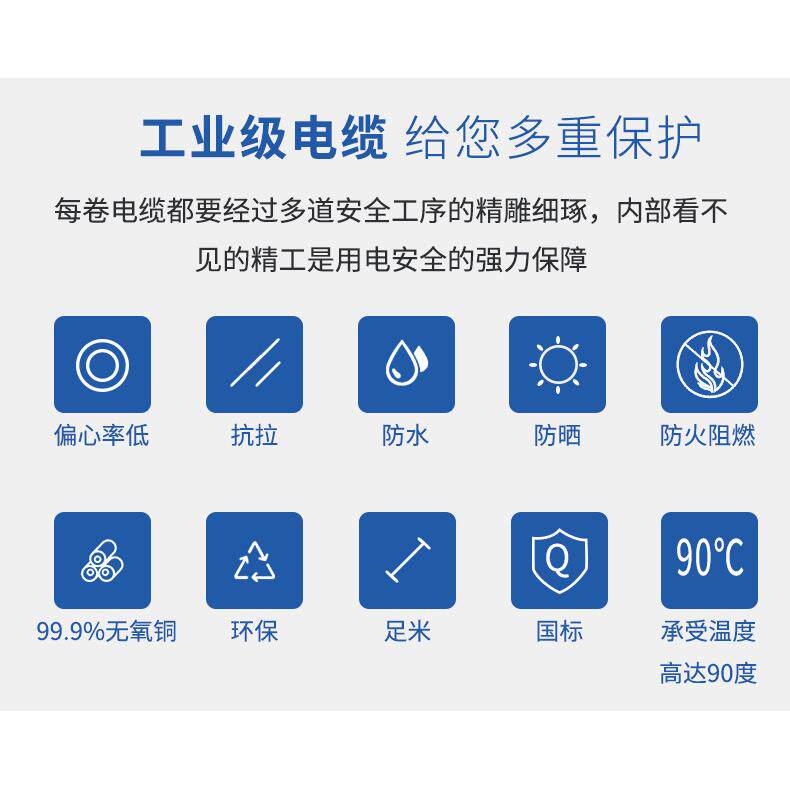 国标铜芯yjv2 3 4 5芯×10 16 25 35平方户外三四五芯三相电缆线