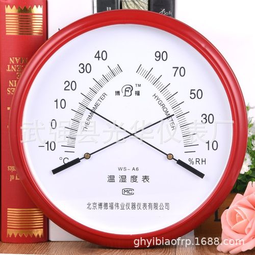 WS-A6室内家用温湿度计干湿温度表指针工业室内干温湿度计25厘米