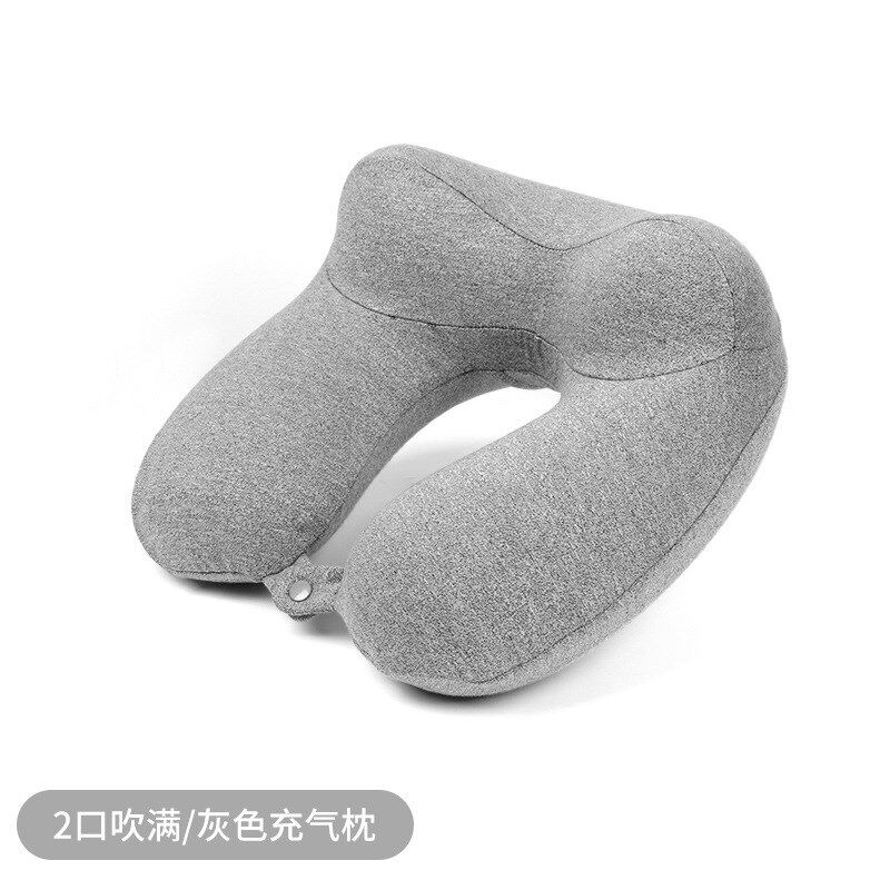 驼峰充气枕u型枕可拆洗轻巧便携旅行枕 旅行枕枕飞机充气枕头
