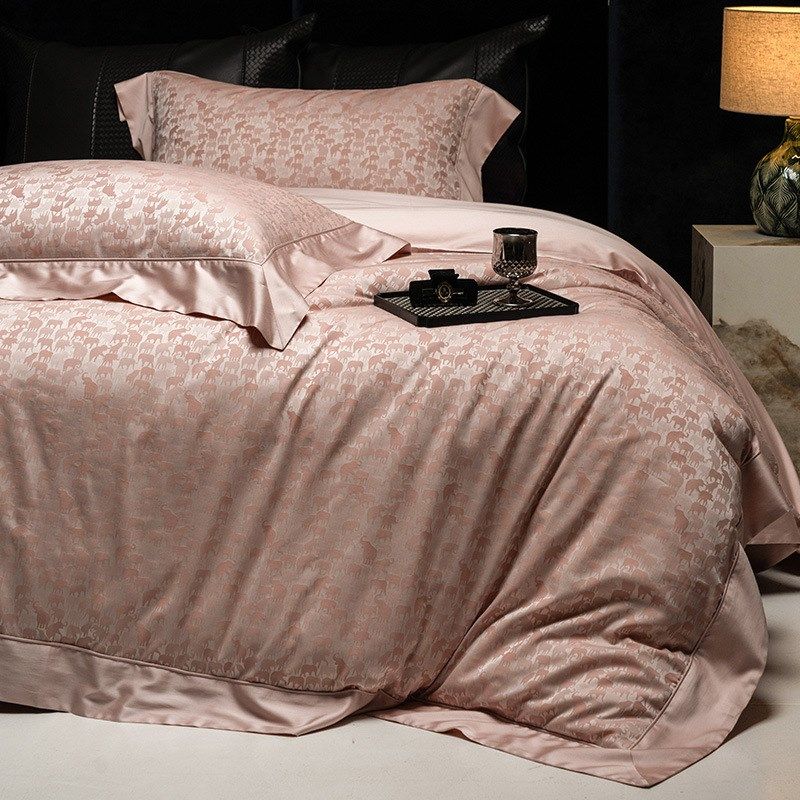 春夏轻奢风天丝棉凉感四件套蝴蝶色织提花高级感拼角被套床上用品,床上用品,床品套件/四件套/多件套,淘宝优惠券,粉丝福利购,淘宝优惠卷