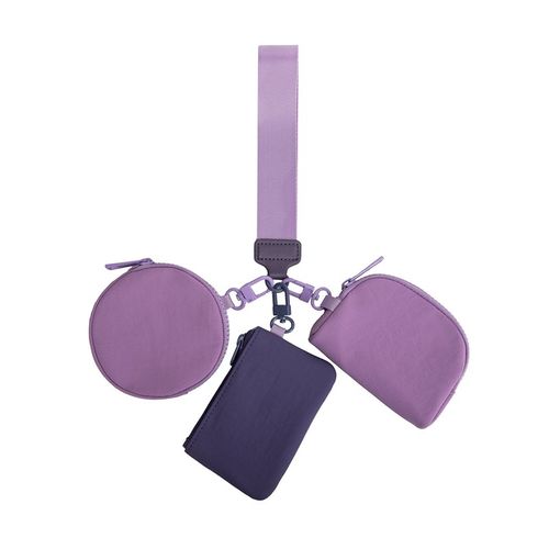 新款三合一多功能手腕包便携式简约银行卡迷你零钱收纳包lulu腕包