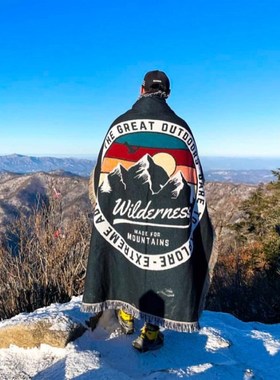 Vanlife blanket  徒步毯子毛毯盖毯 户外 沙漠 房车旅行毯子