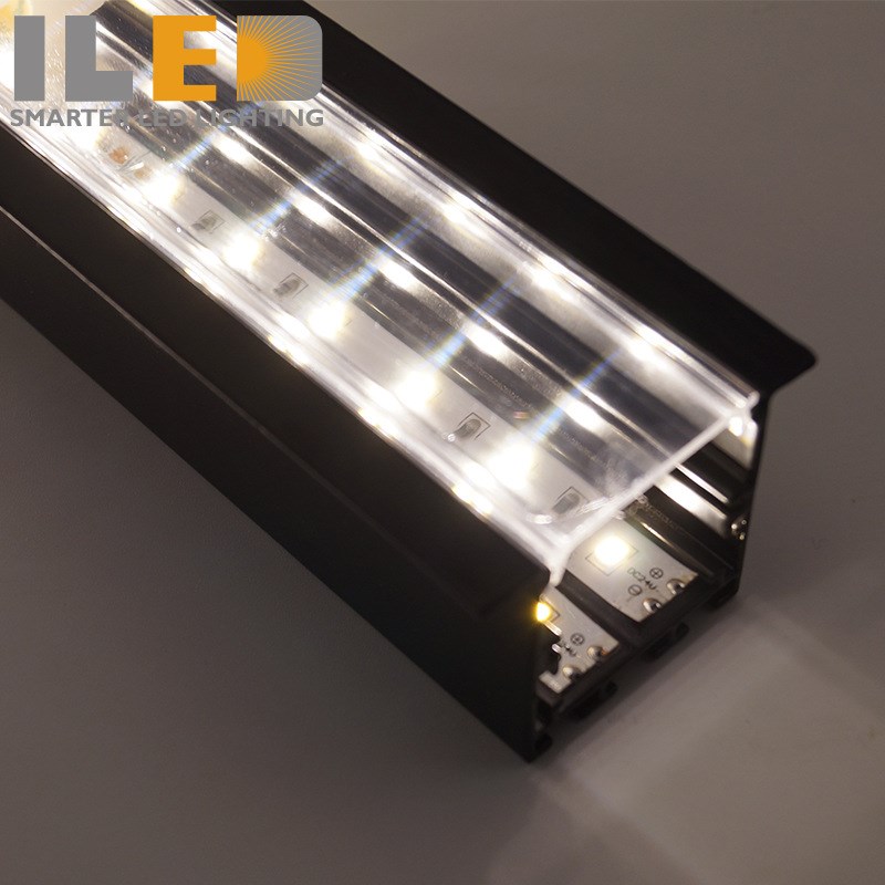 天花墙面嵌入式线性灯 35*50MM线条灯铝槽加PC灯罩硬灯条外壳套件