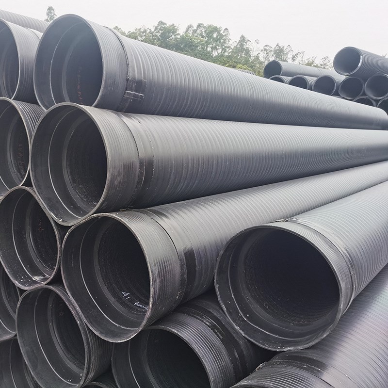 加工定制聚乙烯中空壁缠绕管hdpe波纹管排污排水塑料管缠绕结构壁