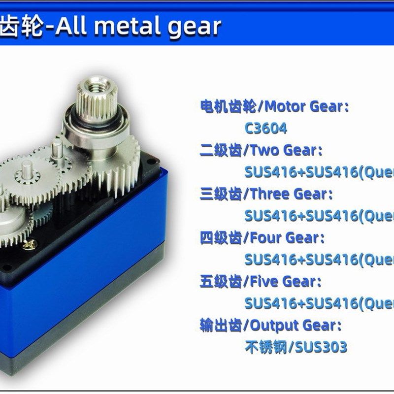 SPT25HV-180/25g中型舵机/全金属齿轮/高低压/遥控车/航模/180度