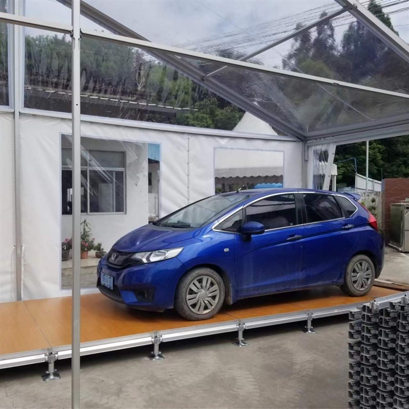 广州舞台设备铝合金桁架可移动活动帐篷舞台地台婚庆T台拼装舞台