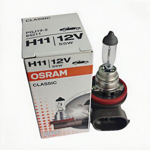 osram欧司朗汽车灯泡h11 12v55w近光大灯雾灯64211卡罗拉卤素灯