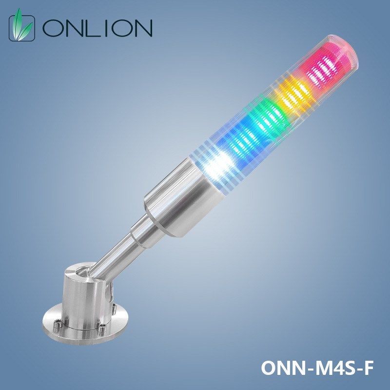 ONN设备指示灯 欧恩三色警示灯M4S-F亚克力导光柱 多层机床三色灯