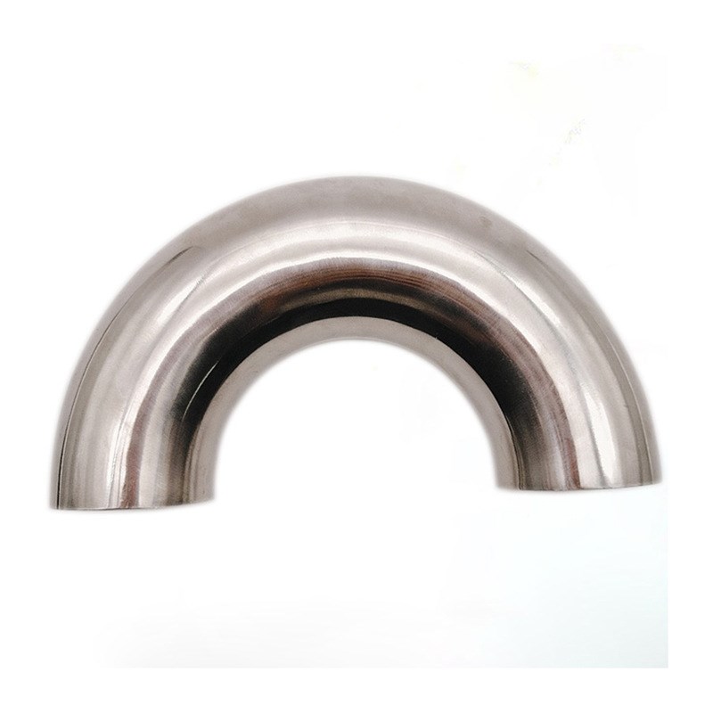 烈晋304/316不锈钢卫生级快装180度弯头U型180度焊接弯头弯管镜面