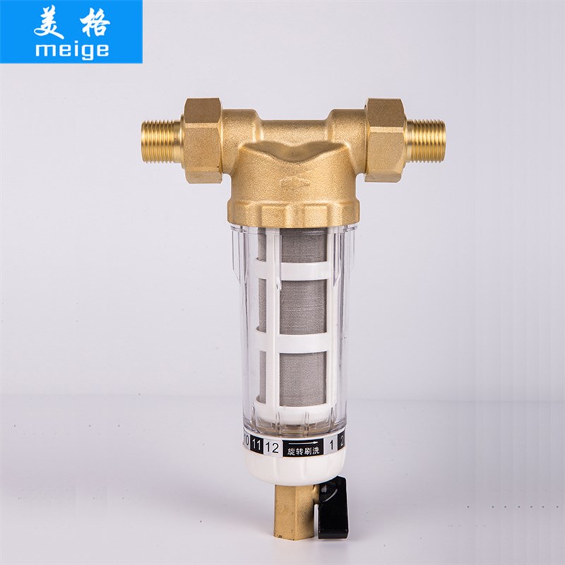 非直饮厂家供应免清洗前置过滤器不锈钢全铜中央净水器1寸ppr配件
