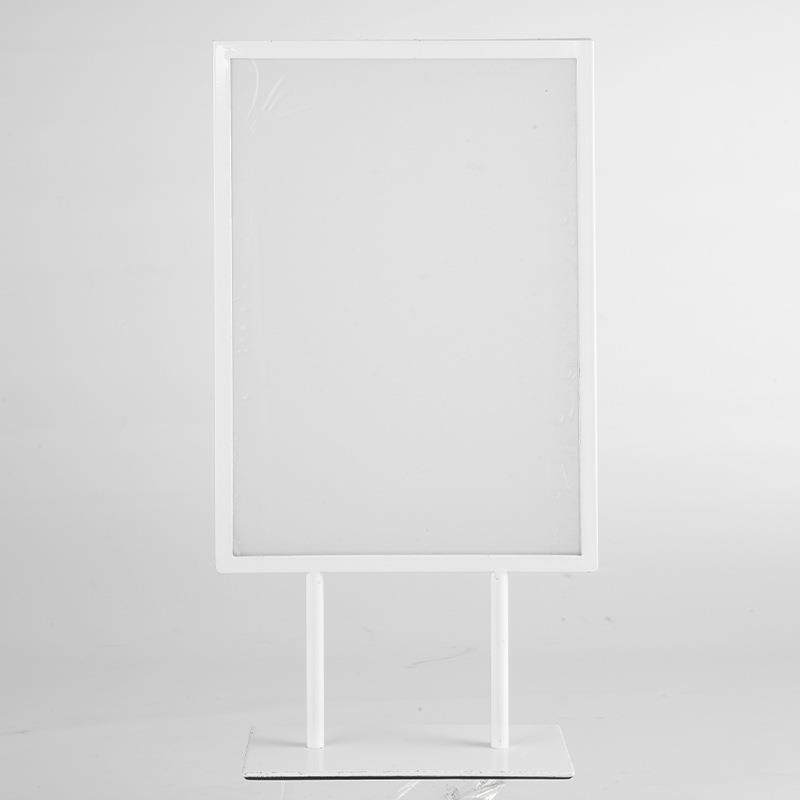 商场杆桌面锈立不钢A牌宣传架双A4立式落地广告牌价格活动VKN展示