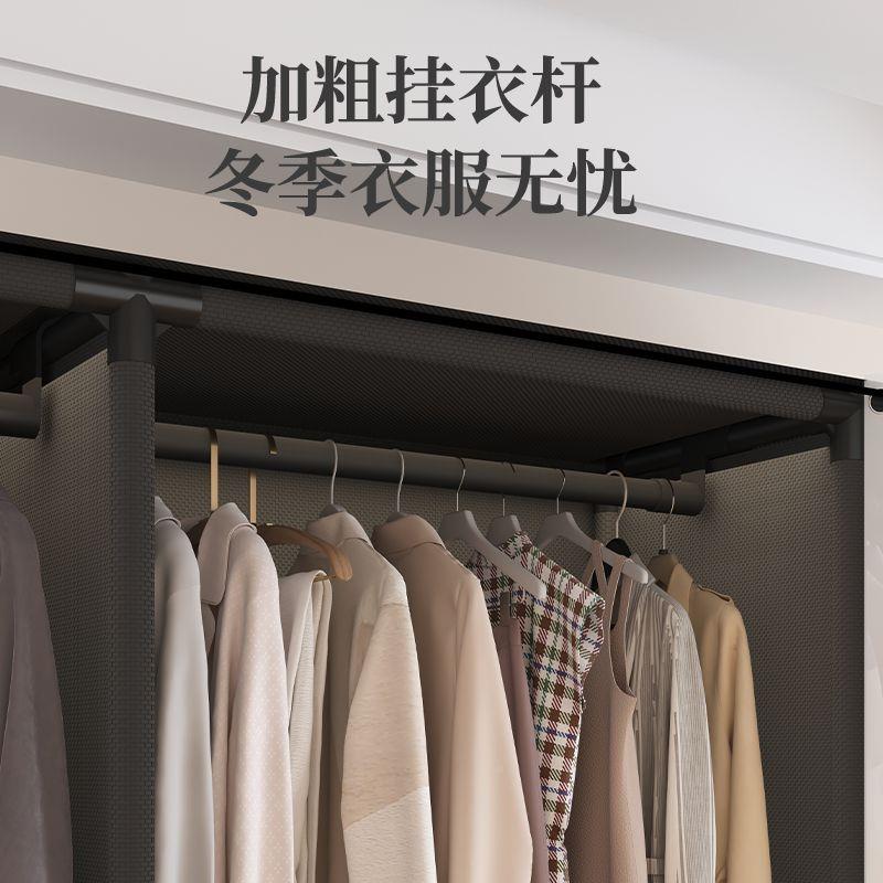 全包围用简易衣柜家MVV出租布房卧带抽屉防尘多层收纳大容量一室