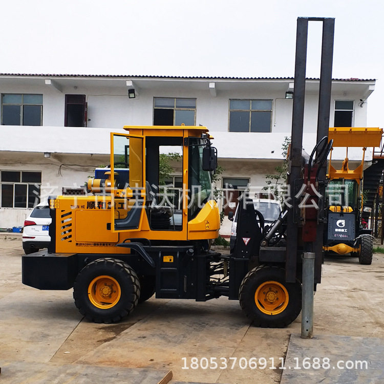 公路护栏立柱打桩机  护栏打桩机   波形护栏打桩机