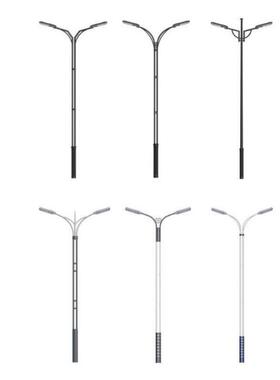 LED市电路灯5米6米7MSH米8乡米城市干道村市工政程太阳主能路灯杆