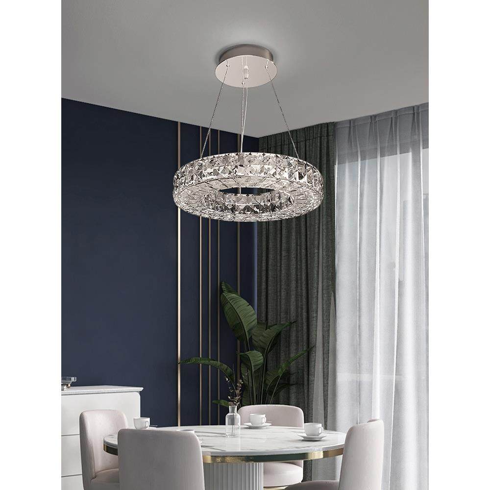 新款简轻奢水晶吊卧室主卧书房AVQ儿房客厅大厅童灯现约代高档LED