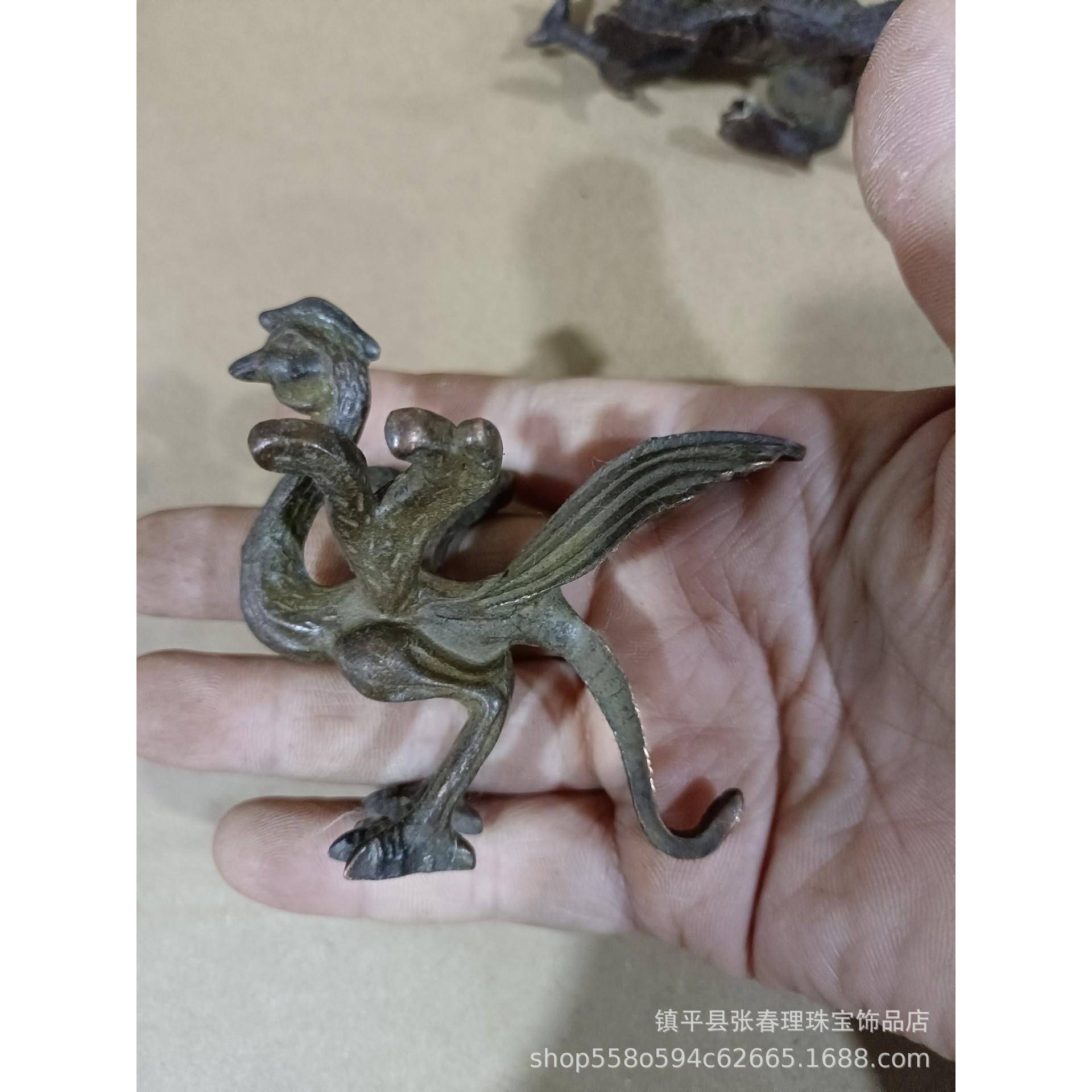 玩铜器收铜古青龙白虎朱雀006武玄四大神兽办公室居家小藏摆件