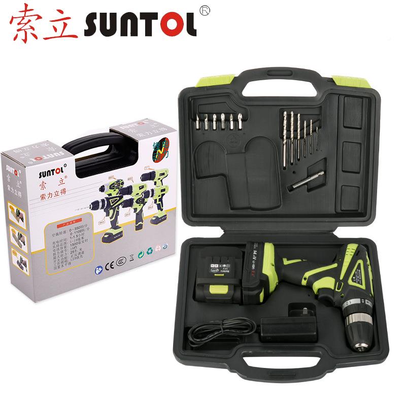 用锂电手电钻批12/14.4/18V充电电电动螺丝厂SCZ家钻家现货