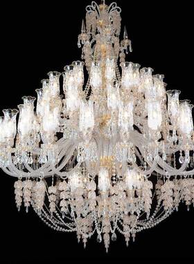 轻奢晶灯客厅灯墅欧MD005式餐水厅卧室灯复式楼气饭厅别意大利款