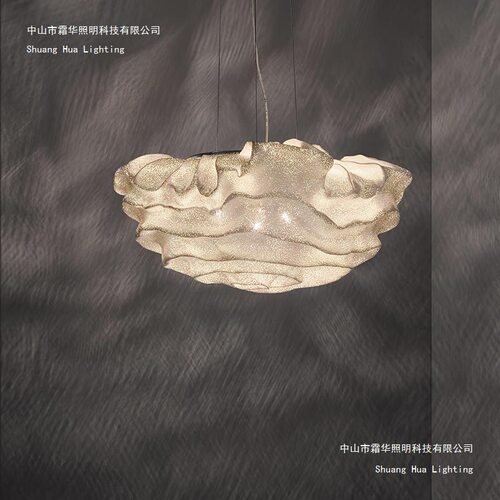 设计师餐厅吊灯轻奢现代创意客厅吧台样板间展厅卧室艺术云朵灯具