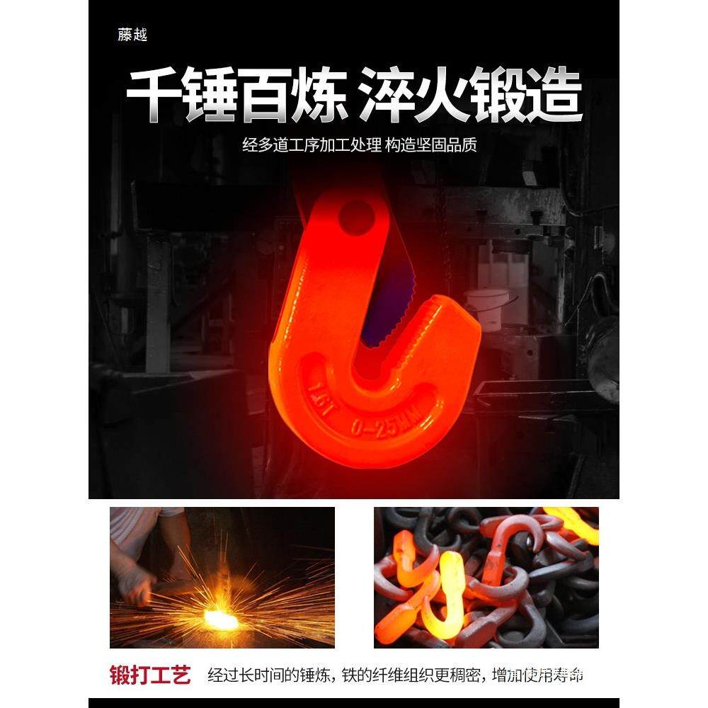 吊装吊起重夹子吊钳钩垂直982吊钢板钳吊钩吊竖板子铁板吊具钳夹