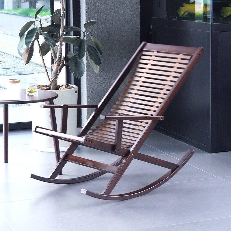 夏季摇摇椅家用午实休阳凉椅台懒人休闲躺凉椅木逍遥椅子CRJ庭院